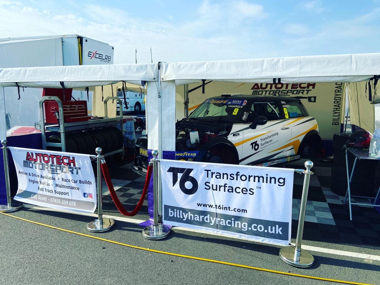 Autotech Motorsport trackside awning